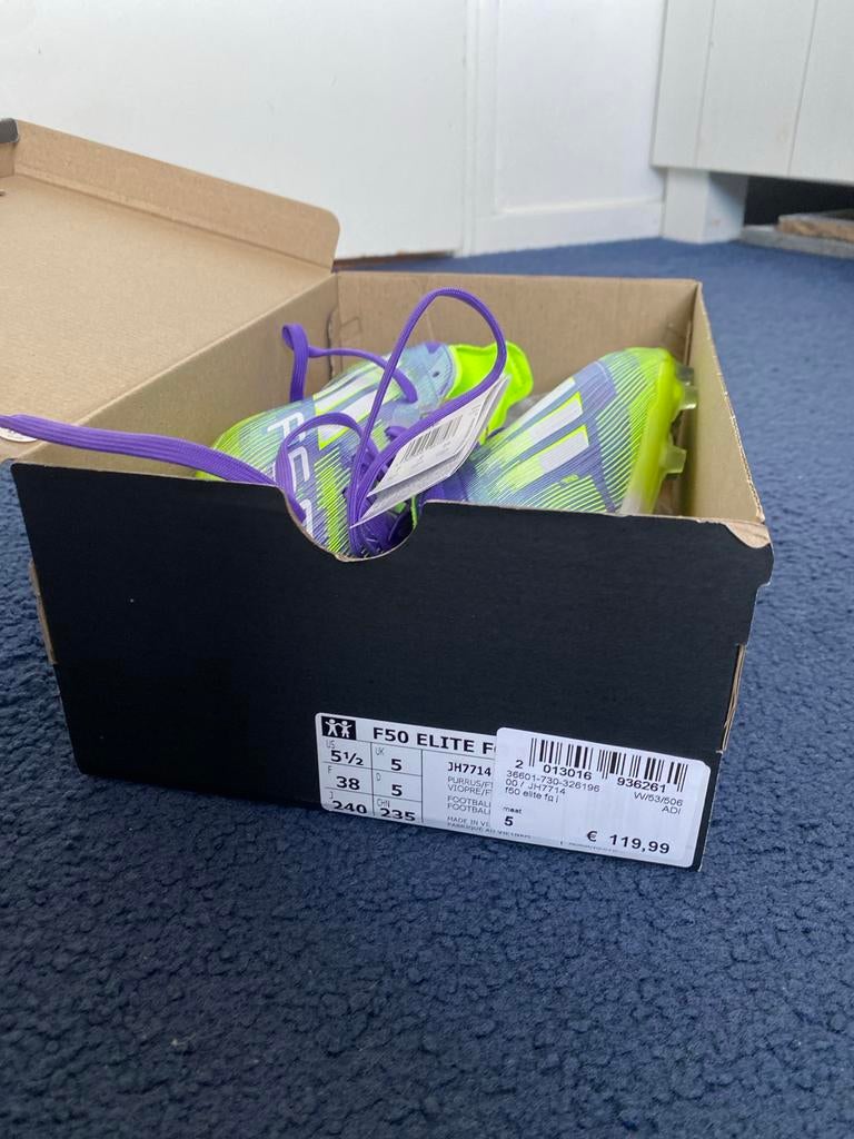 F50 voetbalschoenen groen paars maat 38, Maat XS of kleiner, Schoenen, Nieuw, Ophalen of Verzenden