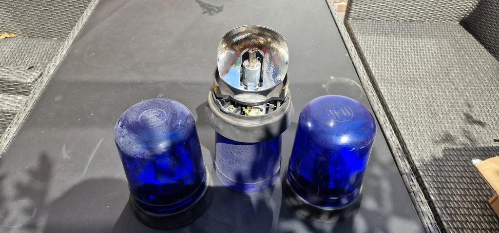 3x Zwaailichten Bosch RKLE110 Blauw - 24V H1 Lamp, Ophalen of Verzenden