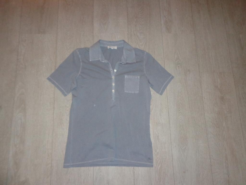 grijze damespolo van Marc O'Polo, maat S, Ophalen of Verzenden, Zo goed als nieuw, Korte mouw, Maat 36 (S)