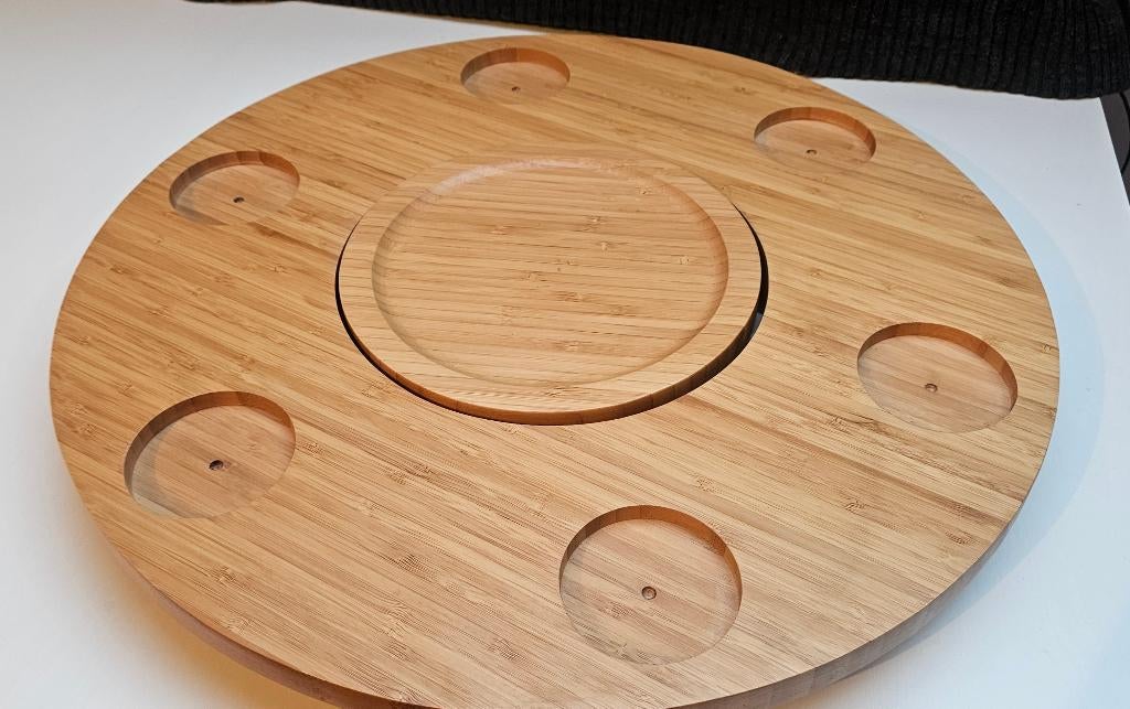 Ronde houten Draaiplateau, Ophalen of Verzenden, Nieuw