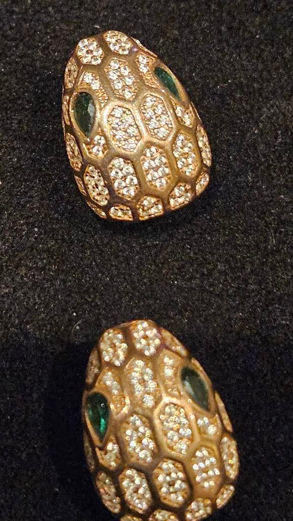 Zilver verguld smaragd, Ophalen of Verzenden, Nieuw, Goud, Zilver