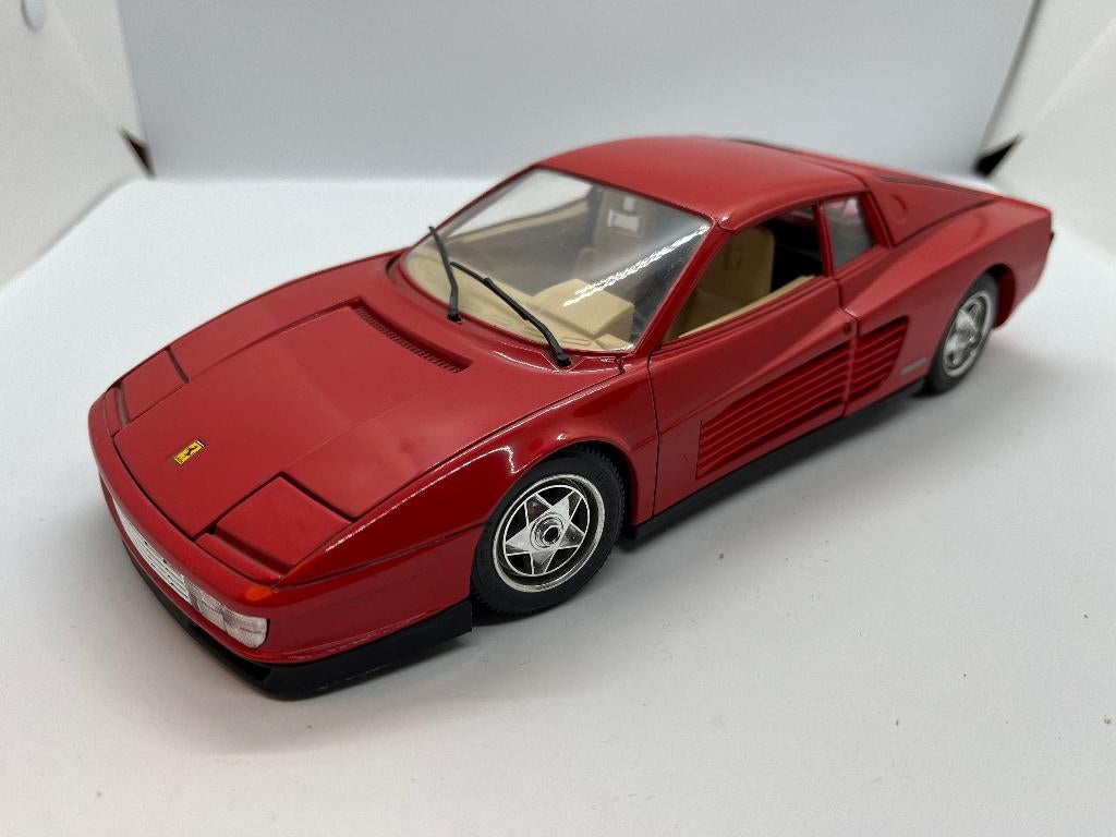 Bburago Ferrari Testarossa 1984 1/18, Ophalen of Verzenden, Zo goed als nieuw, Auto, Bburago