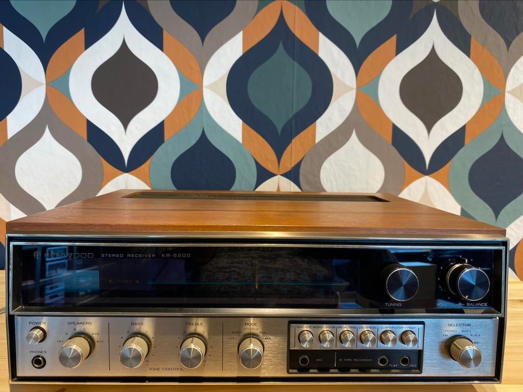 Kenwood KR-5200, gereviseerd, nieuwstaat, 60 dagen garantie, Contact@vintageaudiobreda.nl, Zo goed als nieuw, Kenwood, Bosschendijk 193b, Oudenbosch