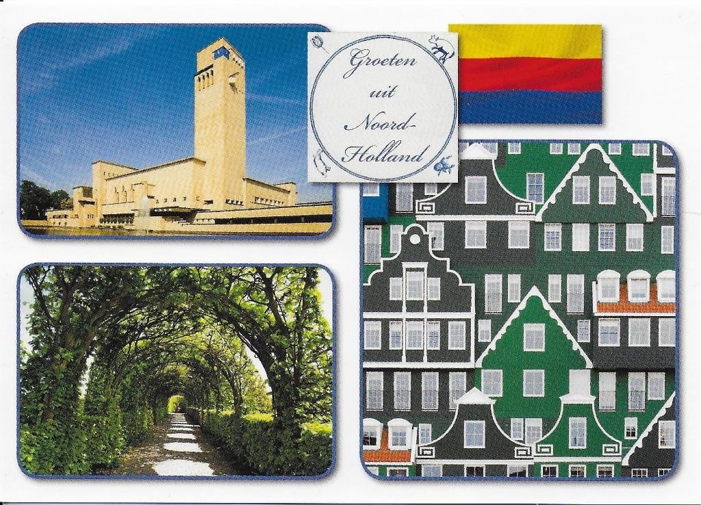 Ongelopen Ansichtkaart Noord Holland ( B4026 ) Bieden, Verzenden, 1980 tot heden, Ongelopen, Noord-Holland