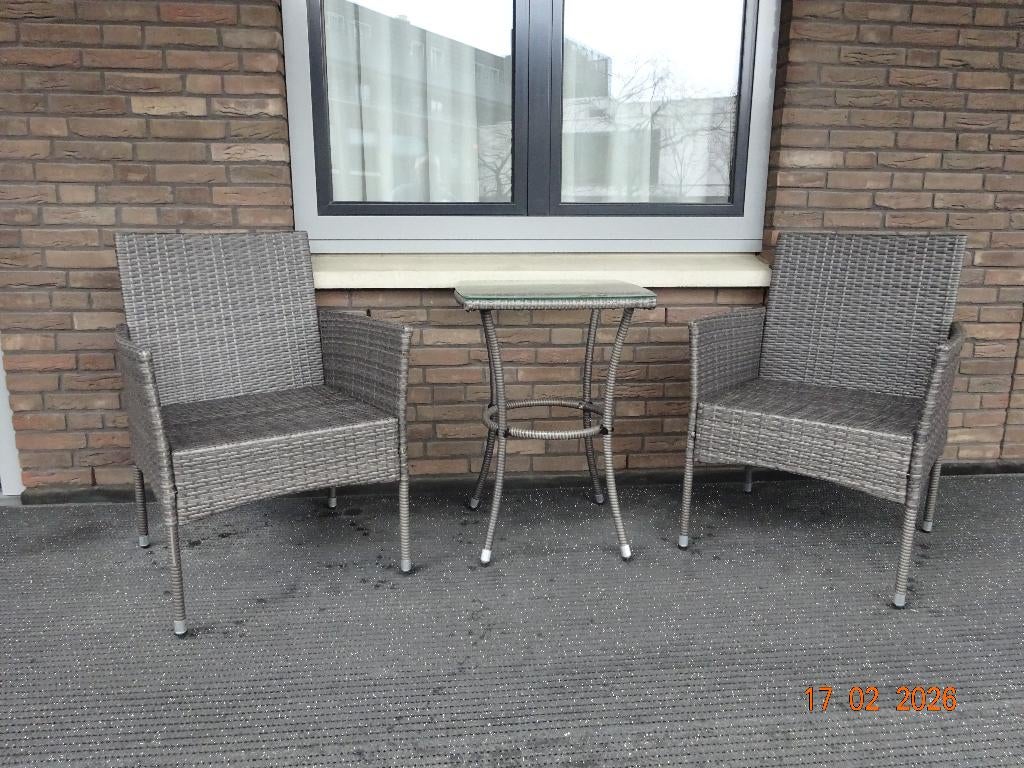 tuinset, Bijzettafel, Tuinset, Ophalen, 2 zitplaatsen