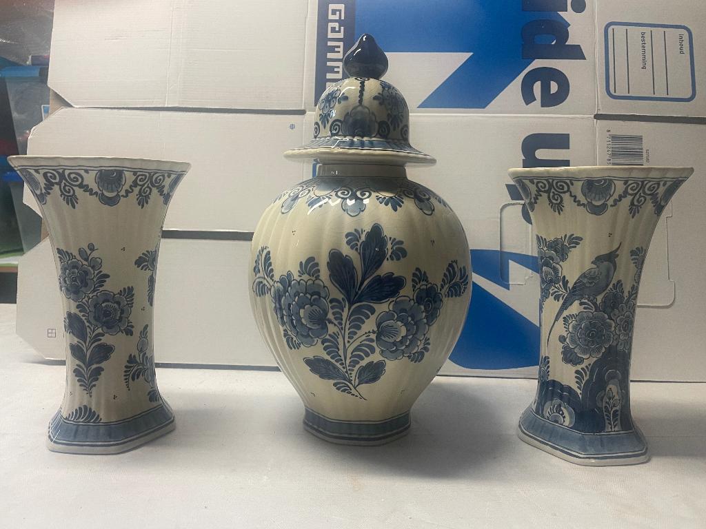 Een kast stel delft blauw, Antiek en Kunst, Ophalen of Verzenden