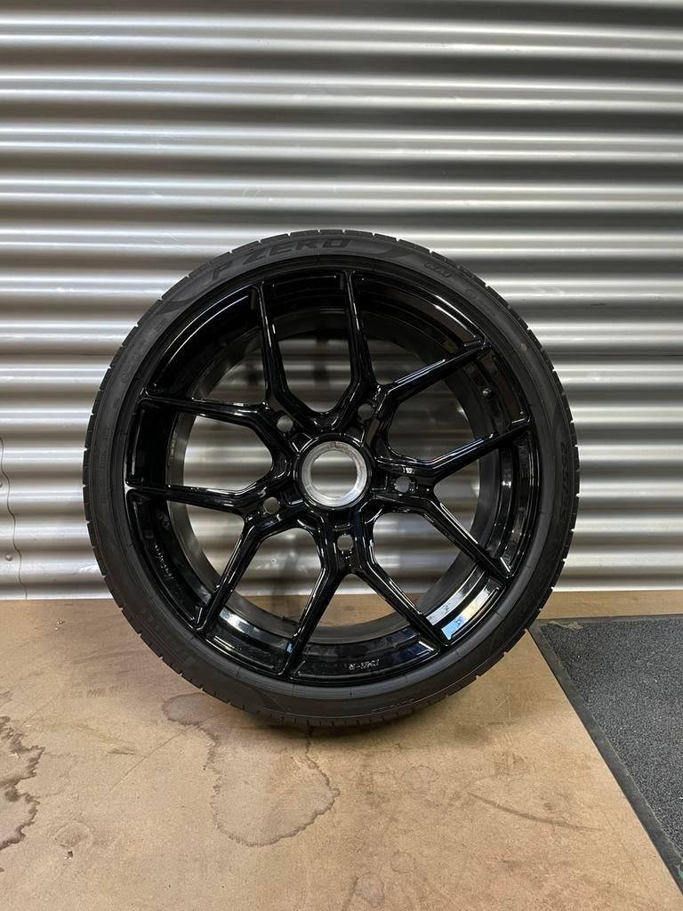 Brixton CM5-R wielen Porsche 911(992) Turbo S, Ophalen, Gebruikt, 255 mm, Banden en Velgen