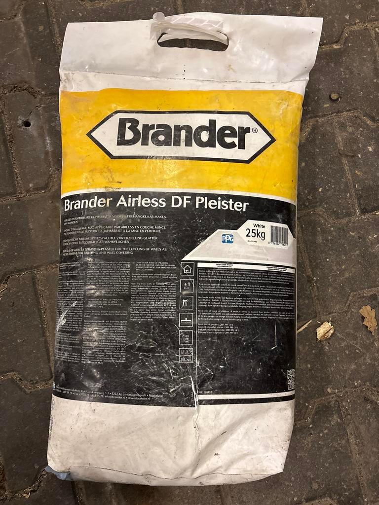 Brander Airless DF Pleister 25kg - Nieuw, Doe-het-zelf en Verbouw, Schildersmaterialen, Ophalen, Nieuw, Overige typen