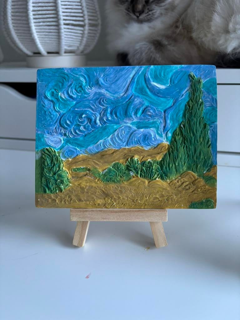 Zelfgemaakt mini schilderij 3D, Ophalen
