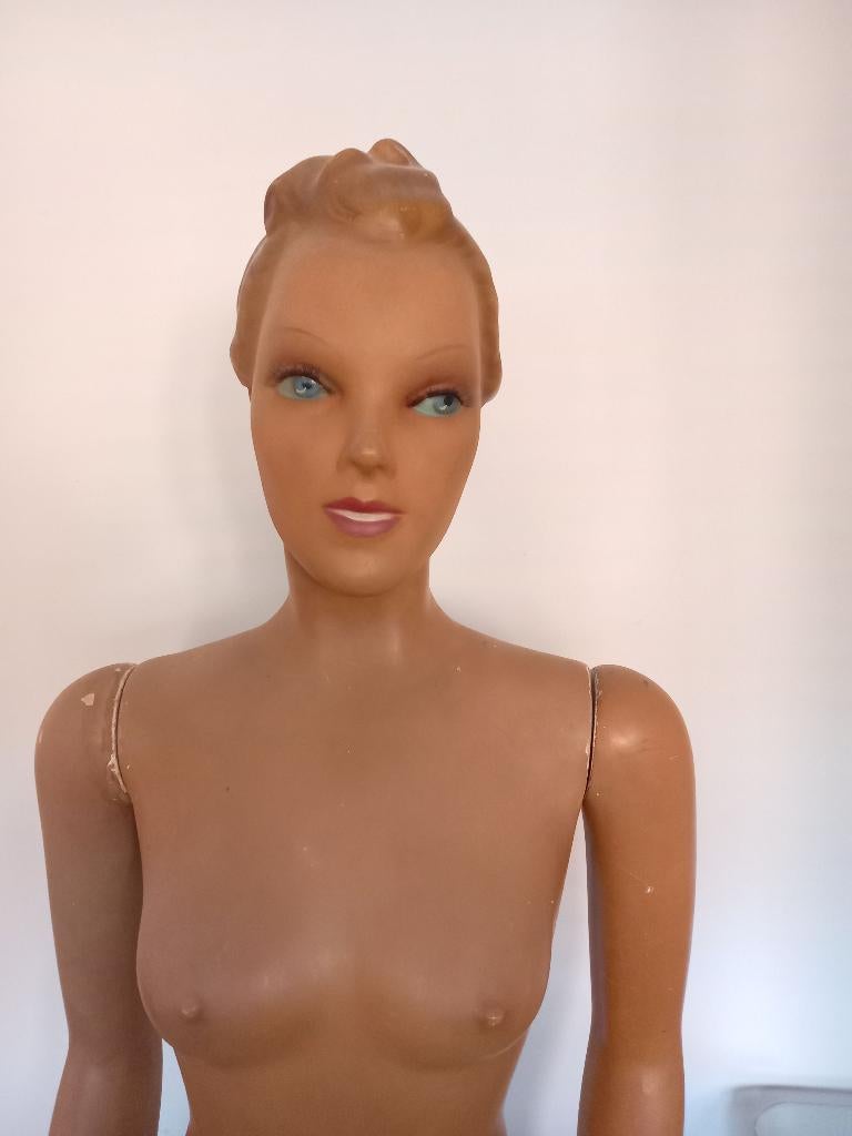 vintage originele dames etalagepop mannequin jaren 50, Ophalen