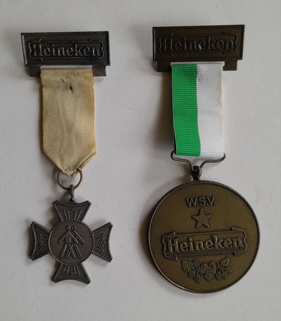 Medailles WSV Heineken wandeltocht., Ophalen of Verzenden, Overige materialen, Nederland