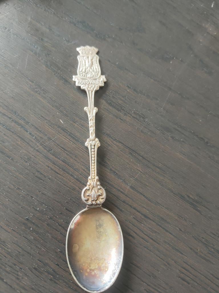 Verzilverd lepeltje Bolsward Douwe Egberts, Ophalen of Verzenden