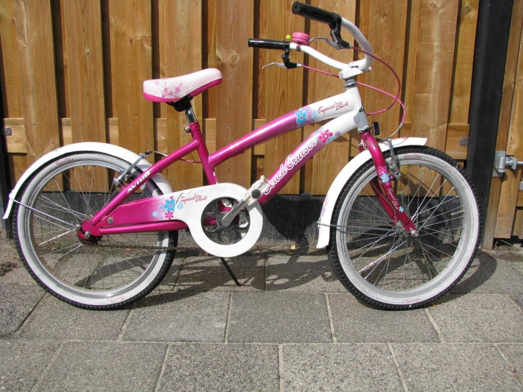 Avigo Beach cruiser 20 inch. ,, Fietsen en Brommers, Fietsen | Meisjes, Ophalen, Handrem, 20 inch, Gebruikt