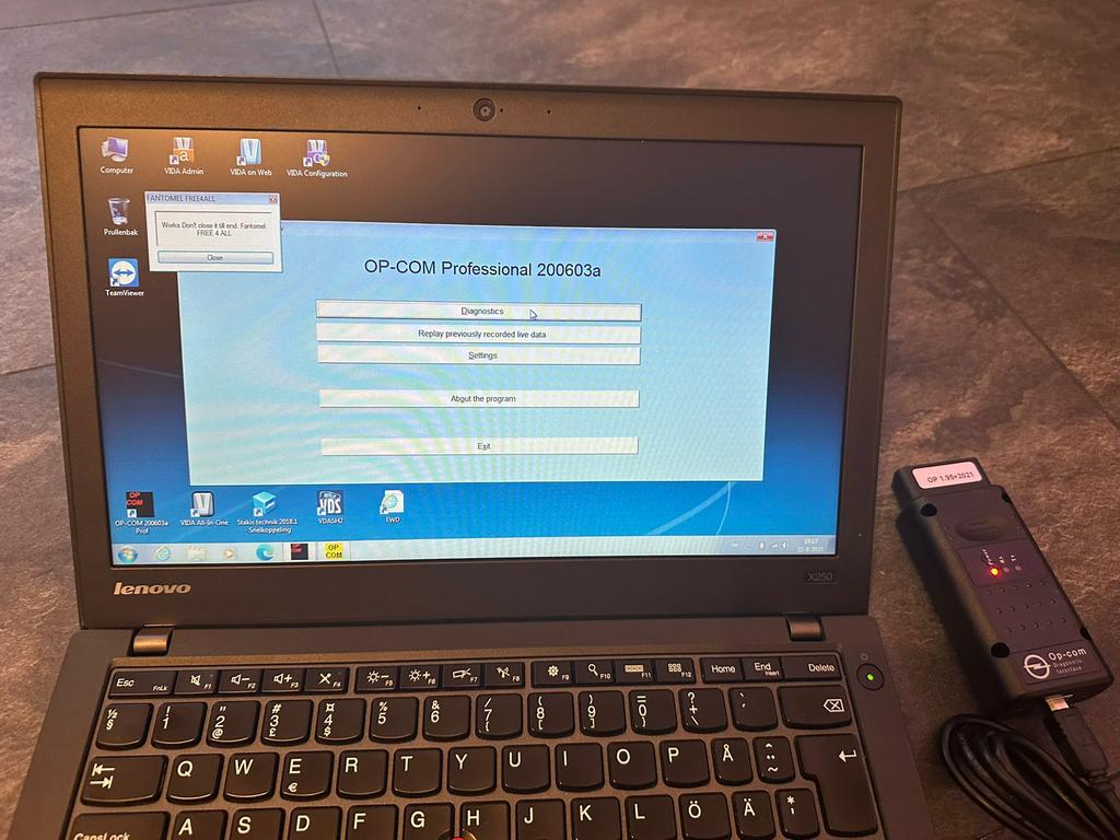 Opcom 2021 dealer diagnose  opel, Ophalen of Verzenden, Zo goed als nieuw