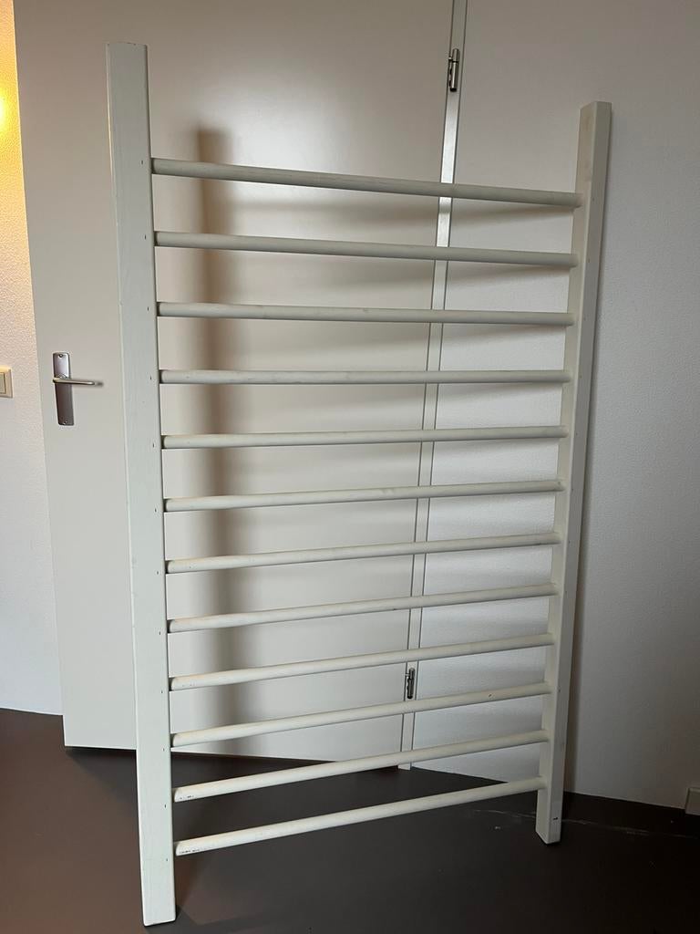 Houten Trap balustrade  ✅ wit gegrond, Doe-het-zelf en Verbouw, Ladders en Trappen, Ophalen, Zo goed als nieuw, Minder dan 2 meter