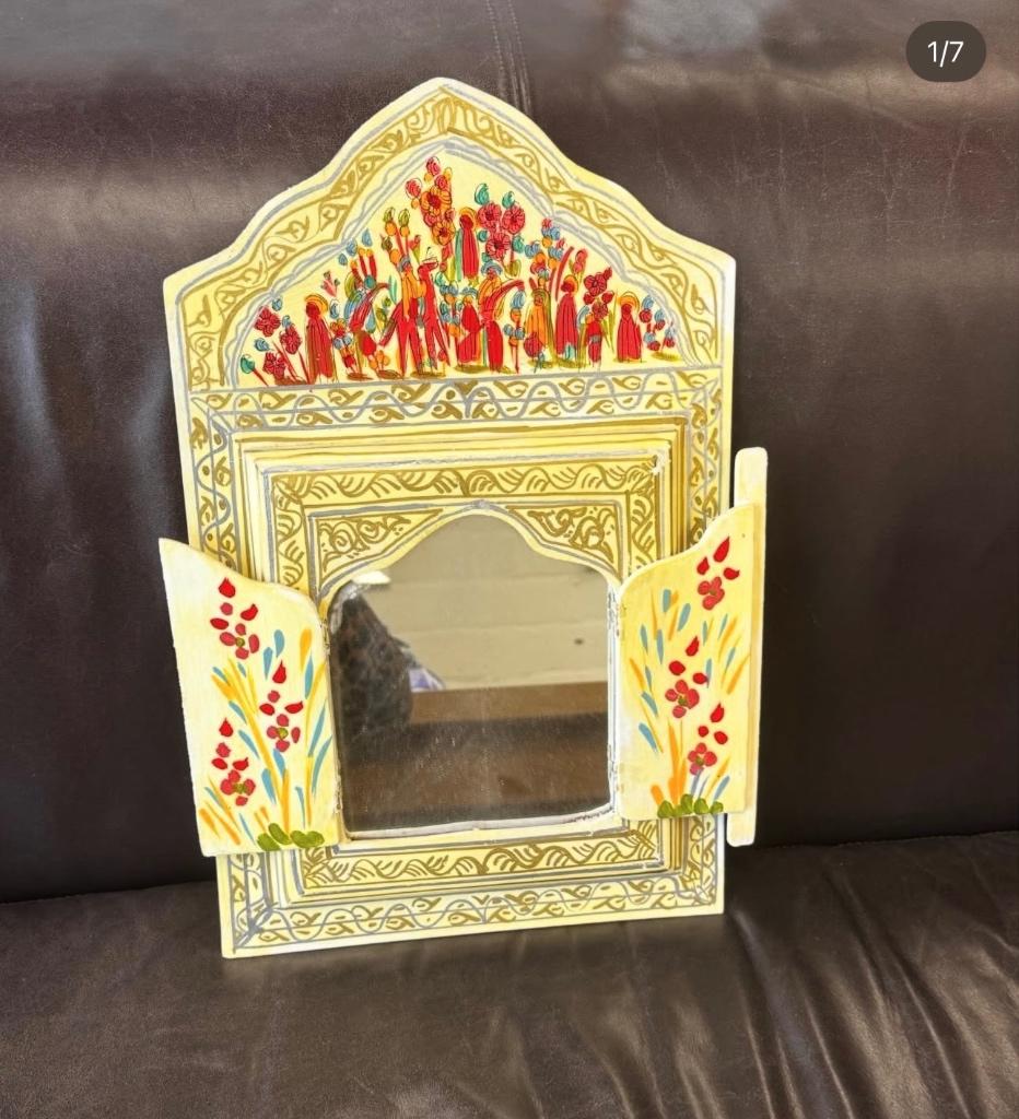 Marokkaanse spiegel, Huis en Inrichting, Woonaccessoires | Spiegels, Ophalen of Verzenden, Rechthoekig, Minder dan 50 cm, Minder dan 100 cm