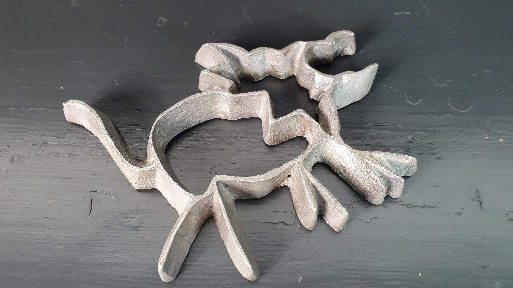 Aluminium onderzetter Hond klein, Teun Kees Design. 7A11, Huis en Inrichting, Woonaccessoires | Onderzetters, Tweedehands verkoop