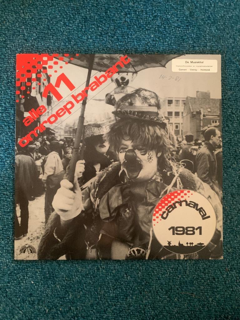 Alle 11 Omroep Brabant - Carnaval 1981 LP carnavalsliedjes