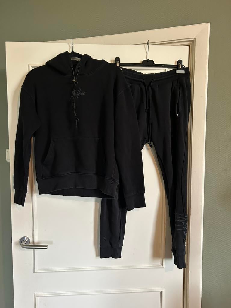 2 delig zwart Malelions Jogging pak in maat M, Ophalen of Verzenden, Maat 48/50 (M), Zwart, Algemeen