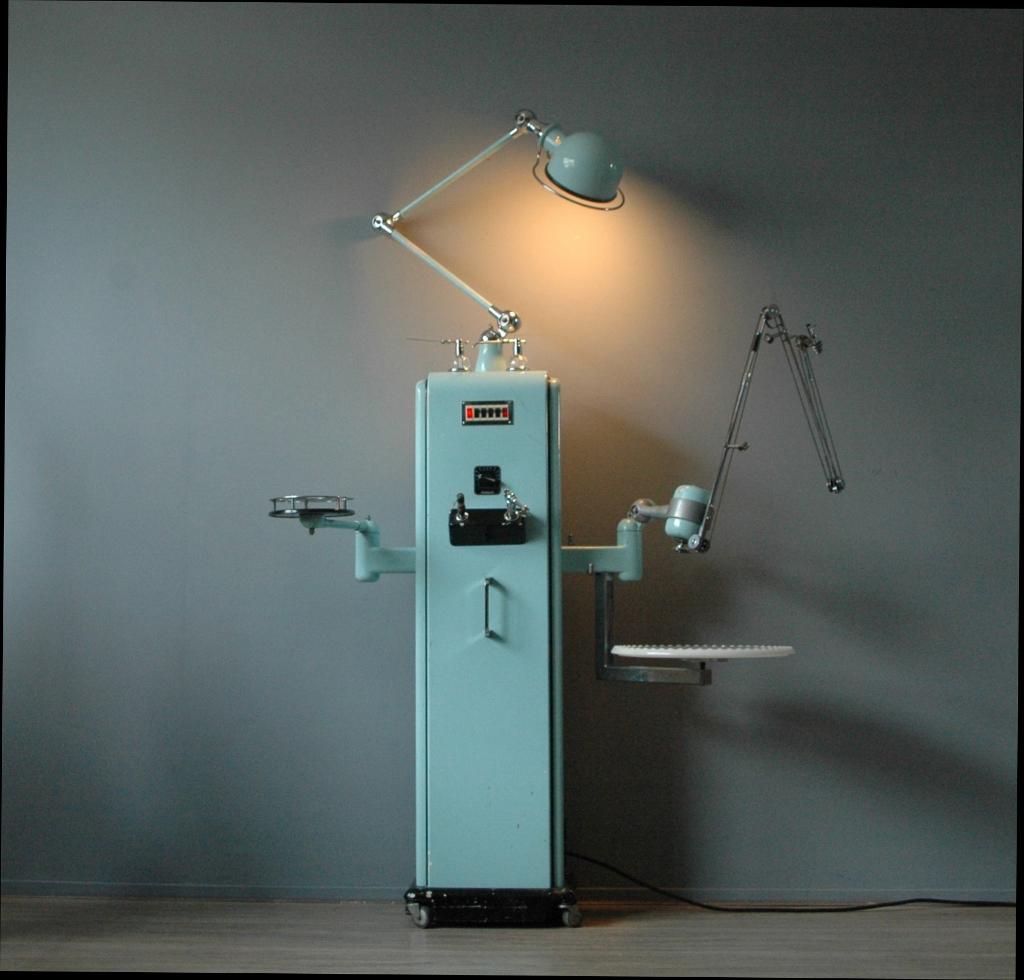 Jieldé Collector Item Tandartslamp Vloerlamp Mancave Vintage, Ophalen, Gebruikt, Jielde@jielde.com, 220 Rue Ferdinand Perrier, 69800 Saint-Priest, Frankrijk