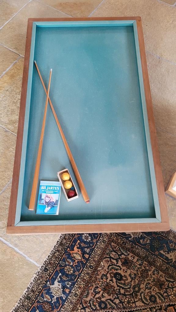 Leuk tafelbiljart 175x95,5 cm met accessoires, Sport en Fitness, Biljarten en Poolen, Ophalen, Gebruikt, Biljarttafel