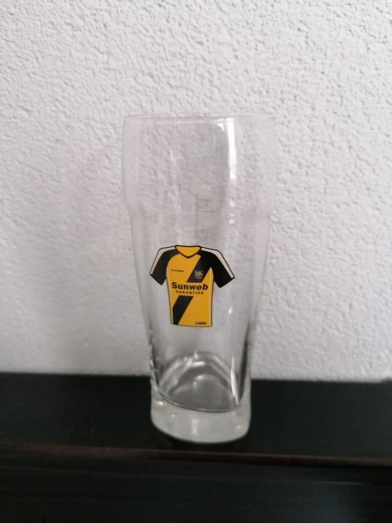 Bavaria Bierglas met NAC Breda Shirt, Ophalen of Verzenden, Zo goed als nieuw, Glas of Glazen, Bavaria