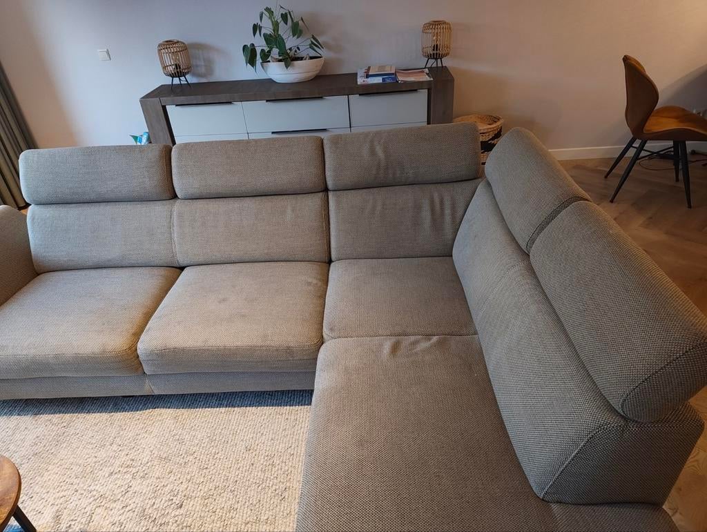 Hoekbank 270*210, Huis en Inrichting, Banken | Complete zithoeken, Gebruikt, Stof, Ophalen