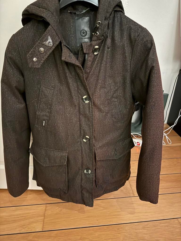 Airforce Jas - zwart grijs gemeleerd - Maat M, Ophalen of Verzenden, Zo goed als nieuw, Maat 38/40 (M), Grijs