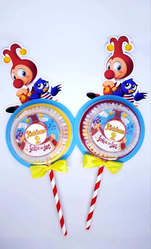 Bol traktatie Jokie en Jet gepersonaliseerd, Ophalen of Verzenden, Nieuw, Feestartikel, Verjaardag