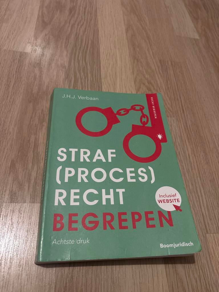 strafprocesrecht begrepen, Boeken, Ophalen of Verzenden, Alpha, Zo goed als nieuw, HBO