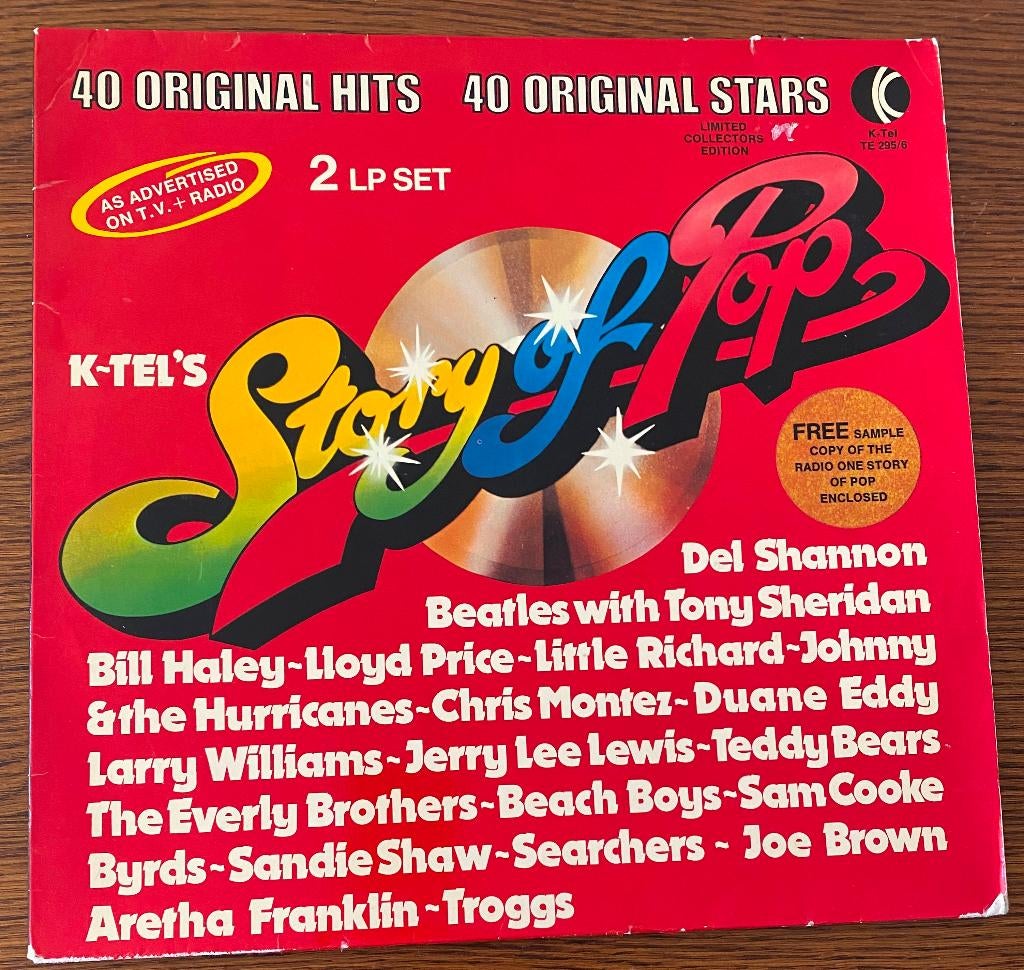 LP Story of Pop 40 Origiinal Hits dubbel LP 1973 € 11,00, Ophalen of Verzenden, Zo goed als nieuw, 12 inch, Pop