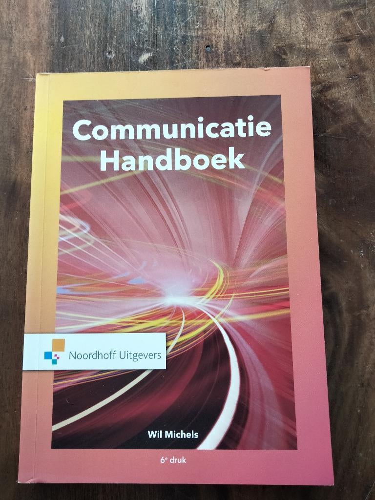 Communicatie handboek, Boeken, Studieboeken en Cursussen, Wil Michels, Zo goed als nieuw, Alpha, HBO