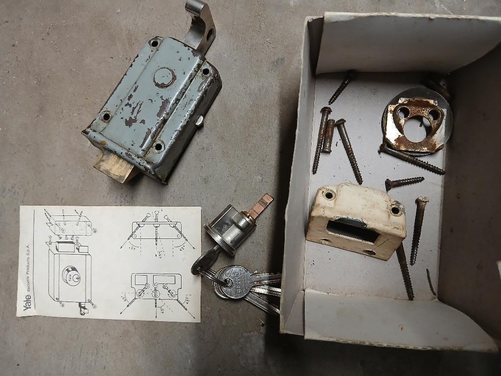 Antiek Yale deurslot, Ophalen of Verzenden, Gebruikt, Slot