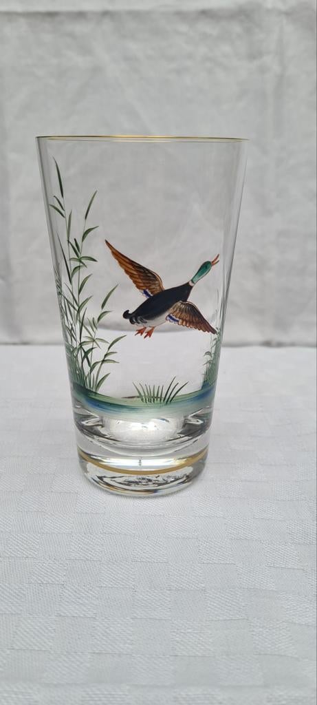 Jacht Glas met Eenden Decoratie, Antiek en Kunst, Ophalen of Verzenden