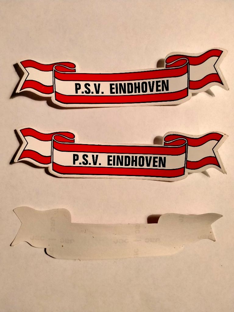 PSV P.S.V Eindhoven vintage voetbal club sticker banner, Verzamelen, Ophalen of Verzenden, Zo goed als nieuw, Sport