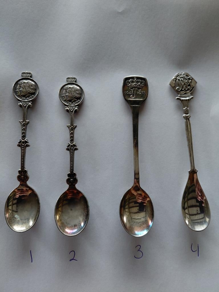 Verzilverde Koningshuis Lepeltjes, Ophalen of Verzenden