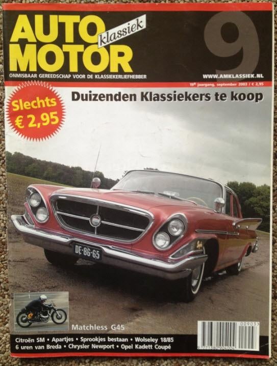 AMK: Citroen SM, Matchless G45, Opel Kadett Coupe B1, Ophalen of Verzenden, Zo goed als nieuw, Algemeen