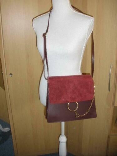 bordeau rode schoudertas van DUIFHUIZEN (qwe), Overige merken, Ophalen of Verzenden, Zo goed als nieuw, Leer