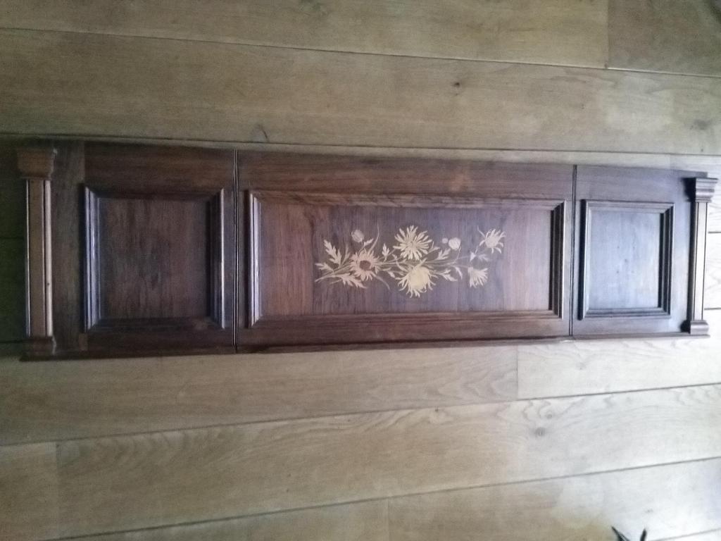 Houten paneel bewerkt., Ophalen of Verzenden, Gebruikt