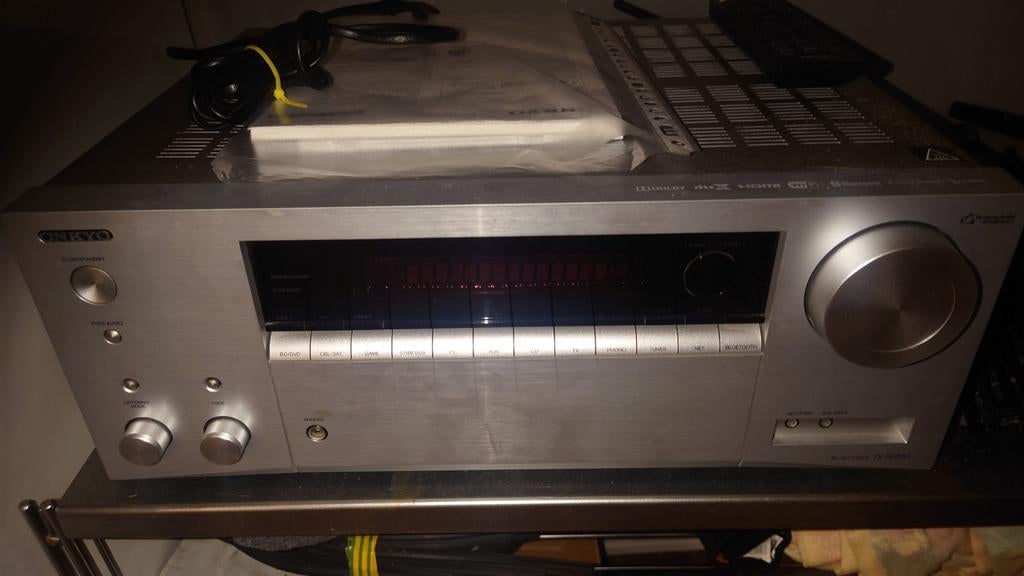 Onkyo TX-NR555 Receiver - Topstaat!, Ophalen of Verzenden, Zo goed als nieuw, 120 watt of meer, Onkyo