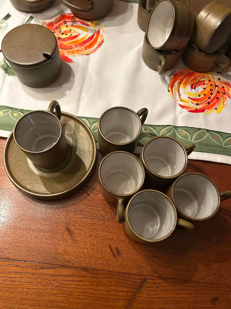 Lucie Q Bakker Quirina Servies - Schorsgroen, Antiek en Kunst, Antiek | Keramiek en Aardewerk, Ophalen
