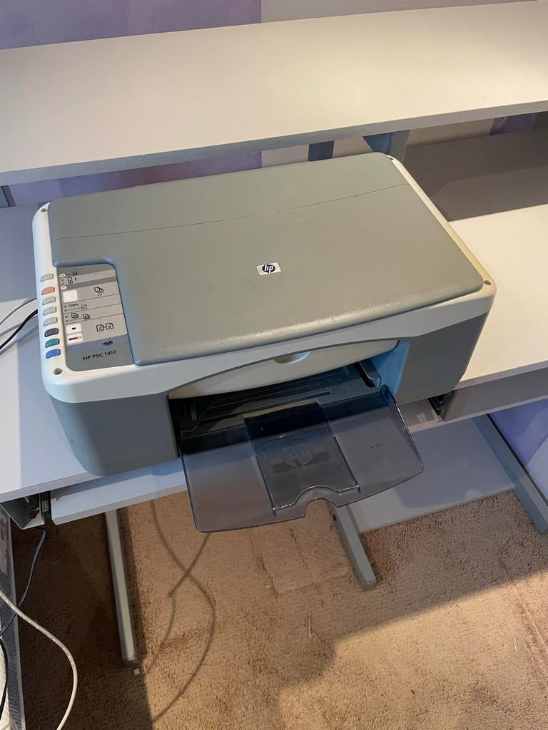 HP PSC 1417 All-in-One Printer, Computers en Software, Printers, Gebruikt, Inkjetprinter, All-in-one, Kleur printen