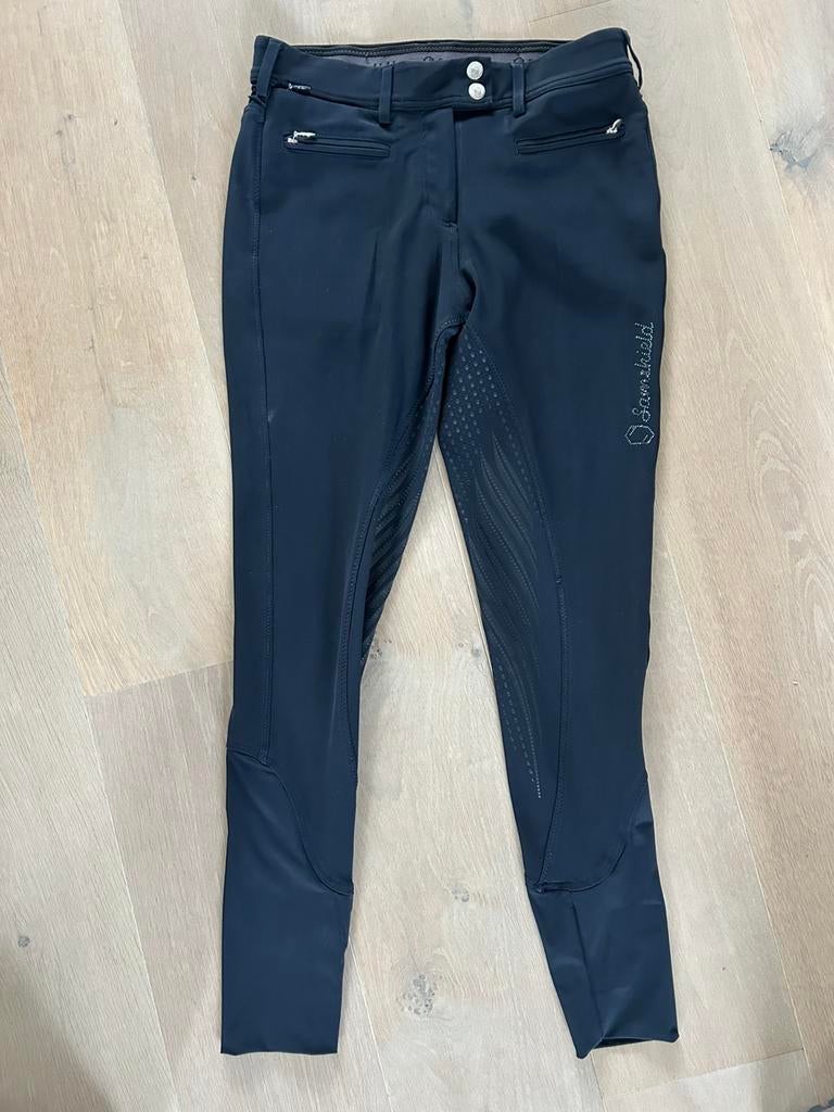 Samshield Diana rijbroek, Kort, Blauw, Ophalen of Verzenden, Zo goed als nieuw