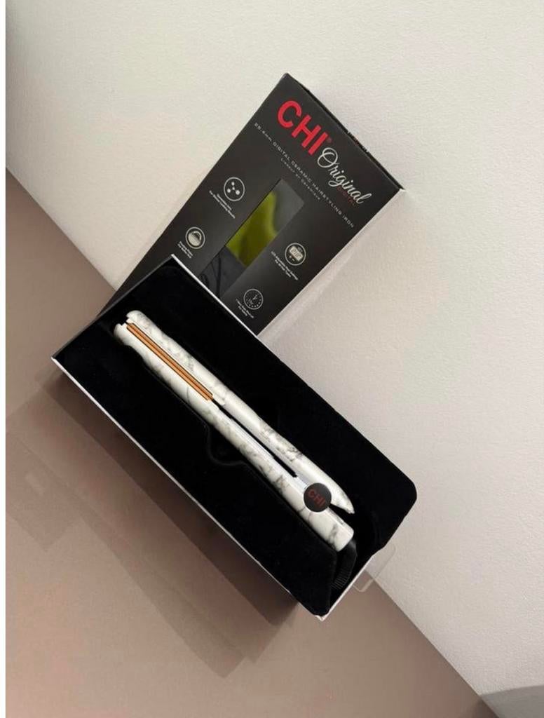 Nieuwe CHI Stijltang - Marmerlook, Ophalen of Verzenden, Nieuw, Haarverzorging