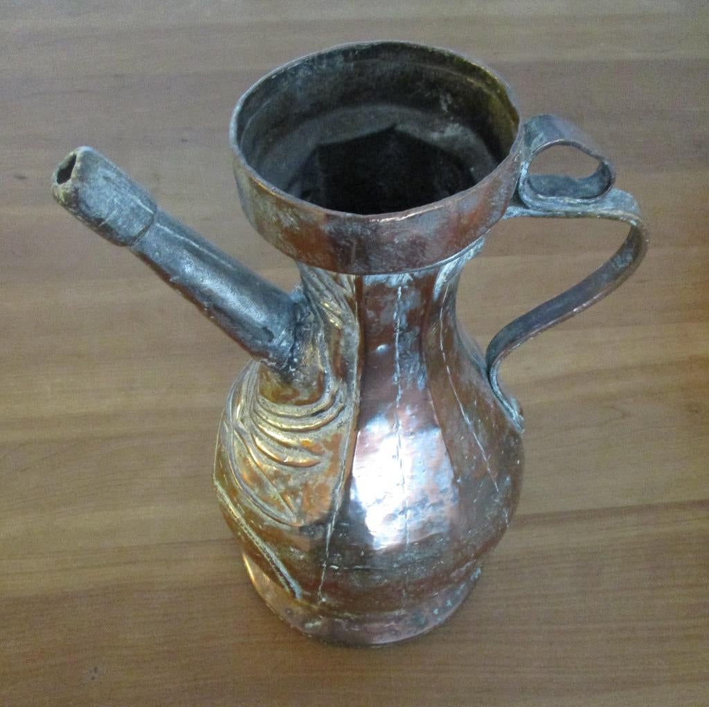 Oude koperen kan, Antiek en Kunst, Antiek | Koper en Brons, Ophalen, Koper