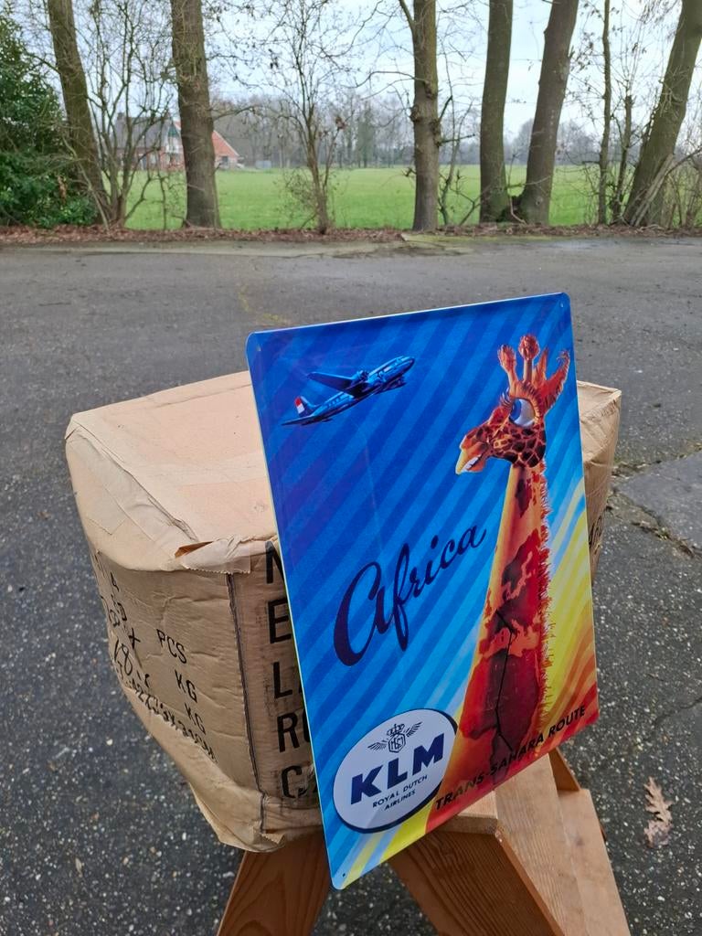 Metalen (blik) reclameborden van 30x40 cm. 60 stuks., Ophalen of Verzenden, Nieuw, Reclamebord