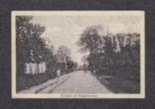 Wagenborgen Straatbeeld Kerk 1926., Ophalen of Verzenden, 1920 tot 1940, Gelopen, Groningen