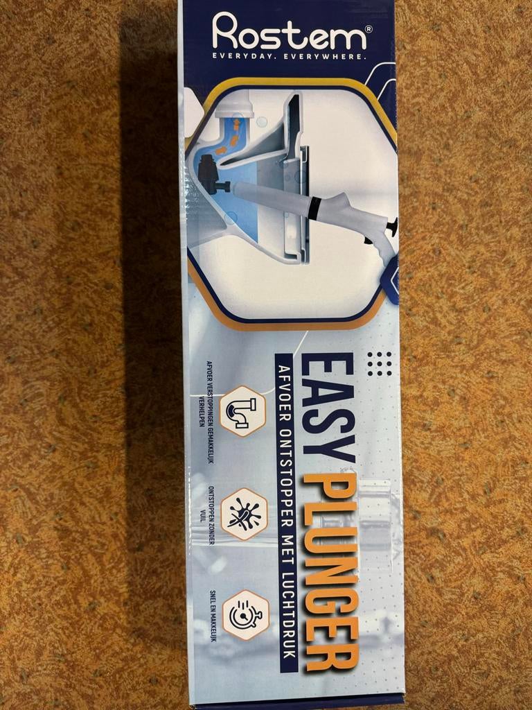 Rostem Easy Plunger: Afvoer Ontstopper met Luchtdruk, ., Overige typen, Nieuw, Ophalen of Verzenden