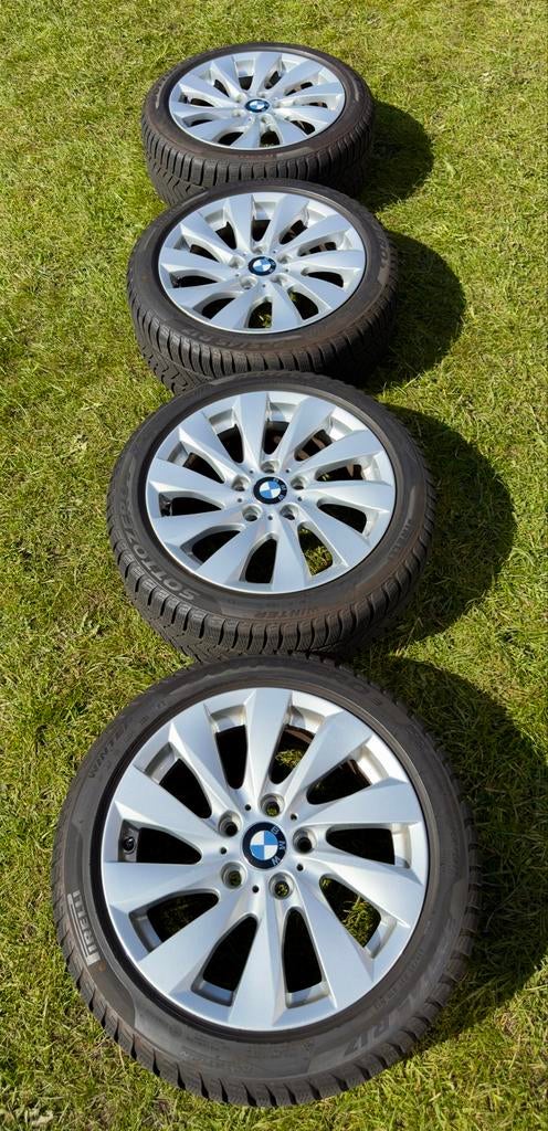 BMW 381 styling velgen met Pirelli winterbanden, Auto-onderdelen, Banden en Velgen, Ophalen, Gebruikt, Banden en Velgen, 17 inch