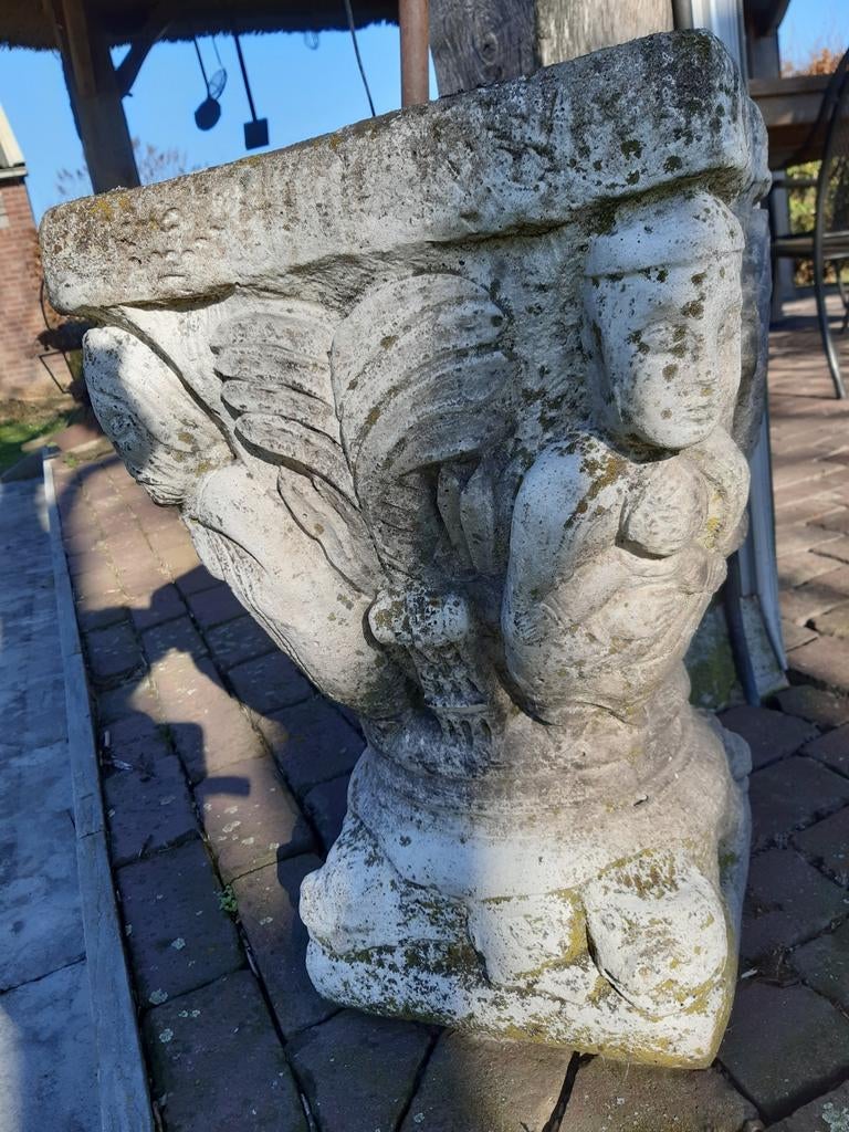 Brocante bloempot, Tuin en Terras, Bloempotten, Ophalen, Gebruikt, Rond